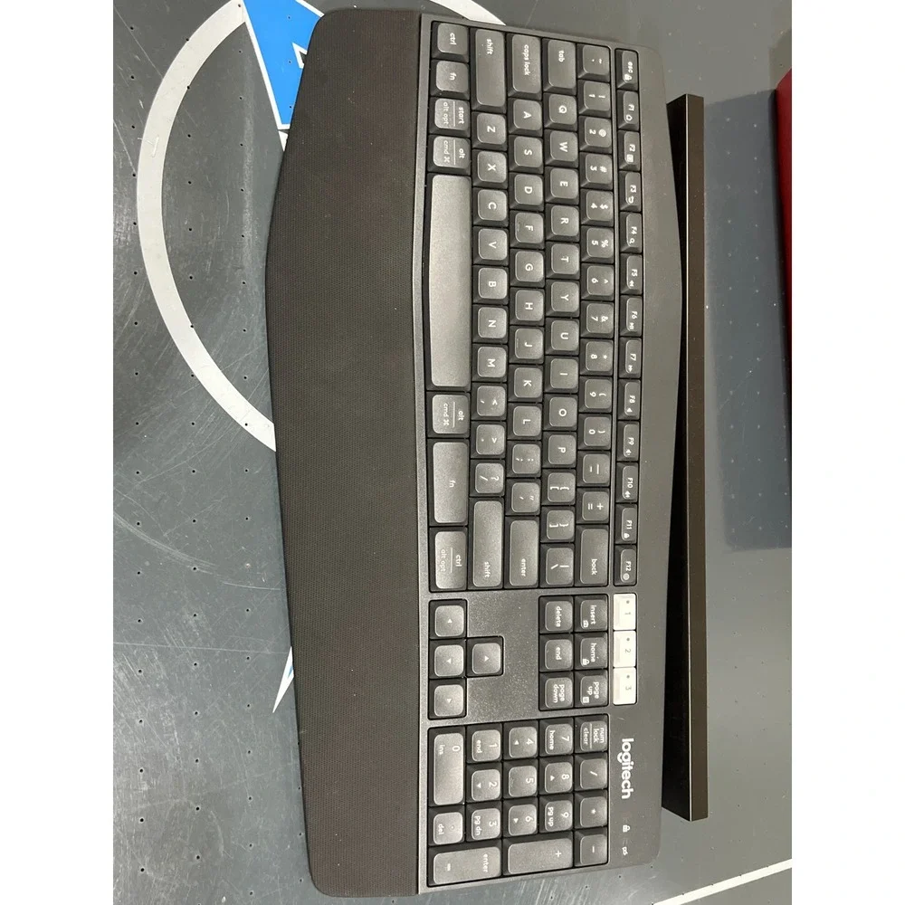 Logitech K850 Wireless Bluetooth Ergonomic Keyboard Black Grey Multi-Device